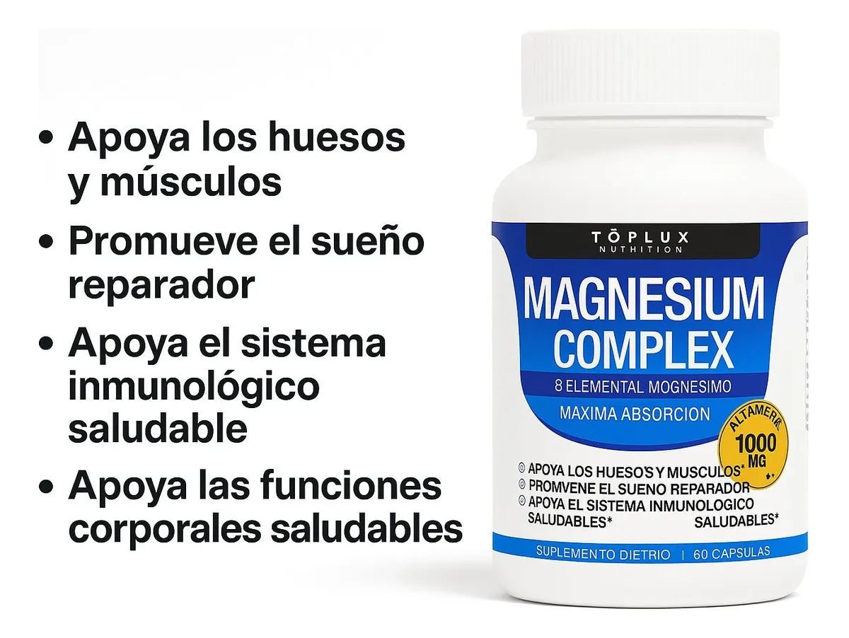 Magnesium Complex 600MG – 8 Formas de Alta Absorción