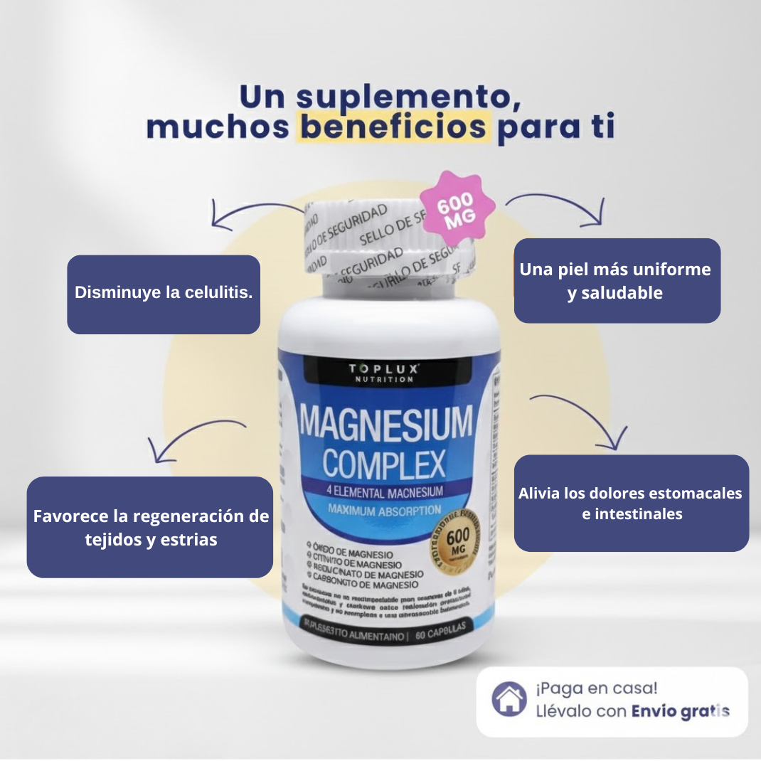 Magnesium Complex 600MG – 8 Formas de Alta Absorción