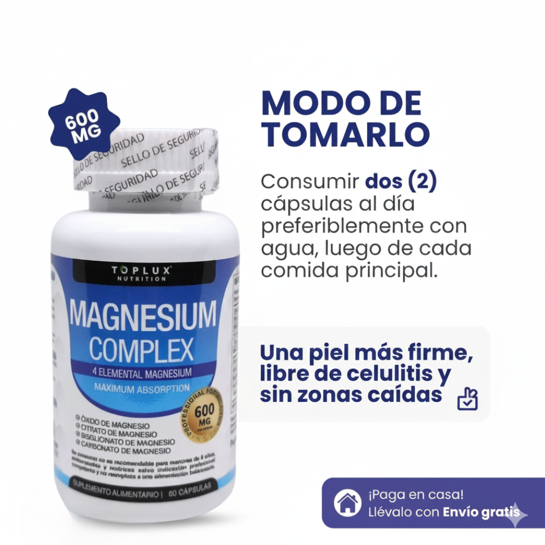 Magnesium Complex 600MG – 8 Formas de Alta Absorción